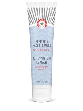 NEW First Aid Beauty Pure Skin Face Cleanser, Sensitive Skin Cream Cleanser 5oz